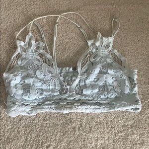 free people light blue bralette